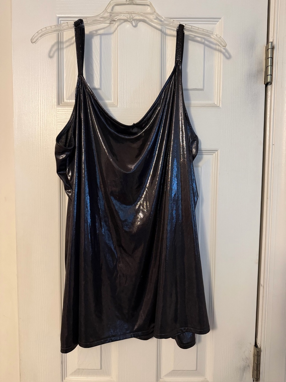 Torrid Black Shiny V Neck Camisole
